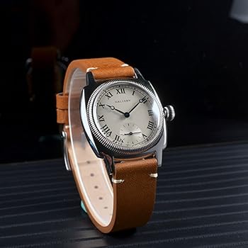 機械式腕時計36mmノンデイト サファイア 日本の男性用時計,36/39mm,クロノグラフ,クリスタル,サファイア
